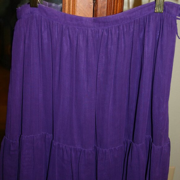 Vintage Albert Nipon Collectibles 100% cotton tiered midi skirt - Picture 2 of 4